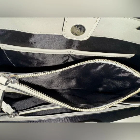 Calvin Klein Tote Granite Studded Triple Compartment Satchel Purse NWT - Picture 2 of 6